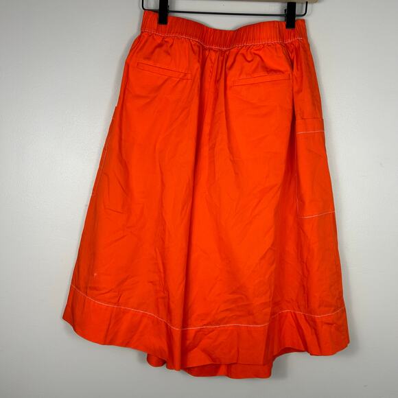 Hunter Bell High Rise Cropped Wide Leg Pants Orange Sz Small Boho Office - Picture 8 of 8